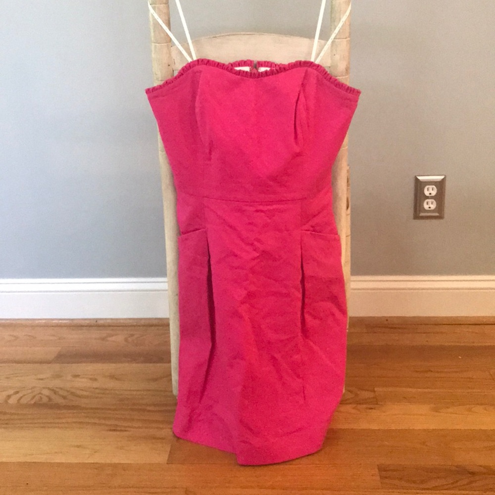 NWOT Lilly Pulitzer Pink Strapless Pocket Dress